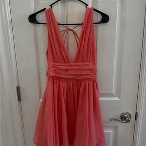 Abercrombie & Fitch Vibrant Coral Dress